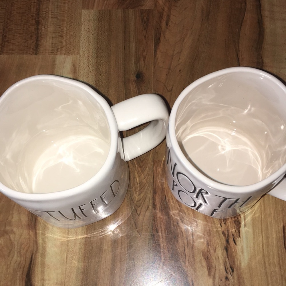 Rae Dunn Artisan Collection Set of Mugs “North Pole” & “Stuffed” - Picture 2 of 4
